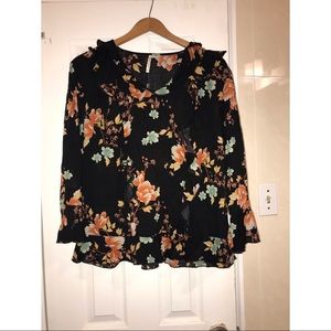 Black Floral top